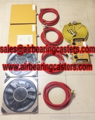 Air bearing casters durable and safe working