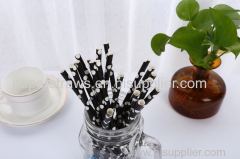 New arrival party supply paper drinking strawscustomized design striped paper straws