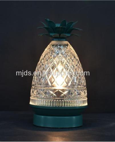 Pineapple Cut Glass Table Lamp