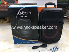 best reechargeable Portable stereo bluetooth speaker 8 inch size support usb tf card FM radio