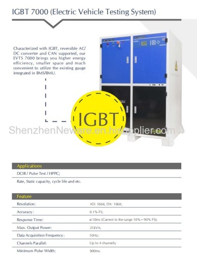 Neware 100V300A IGBT Pack Battery Tester