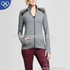 OEM Factory 2018 OEM active sportswear sports jacket women spandex sportswear