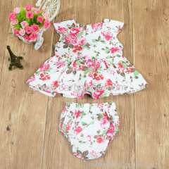 Newest girls boutique clothing baby girl 2 pcs suit set baby clothing baby garments