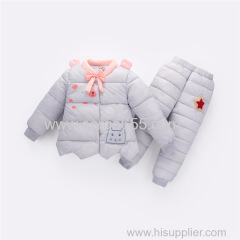 winter girls clothing sets children cartoon down parkas+pants clothes suit for girl thick warm snowsuit outfit clothing