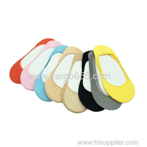 Sumeihui simple solid color cotton anti-slip breathable flexible boat shape lady young school girls kid sock