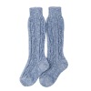 100% cotton knitted kid knee socks with fashion design