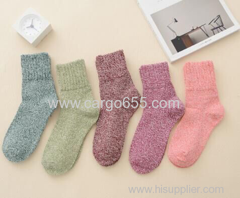 New Style Retro Wool Socks Thick Winter Warm Women Tube Socks