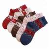 2017 Christmas Deer Socks Women Mens Cartoon Design Casual Knit Wool Socks Men Winter Warm Shorts Ankle Socks
