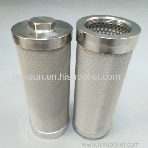 1-200 μm Stainless steel sintered pleated filter for high pressure and high porosity