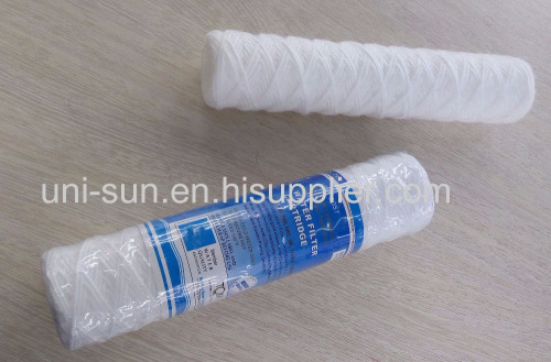 1-20um PP melt spray filter cartridge for drinking water treatment with different connection