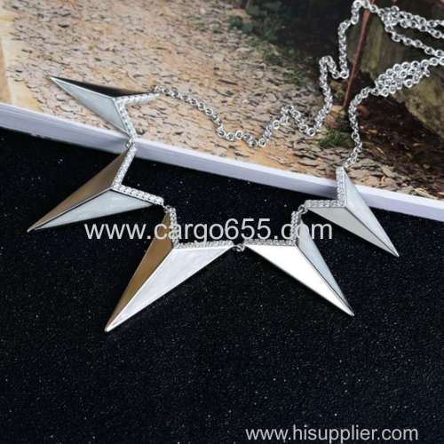 China Wholesale 925 sterling silver jewelry necklace sterling silver initial wedding necklace