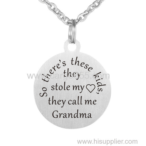 Jewerly Gift to Grandma Pendant Necklace