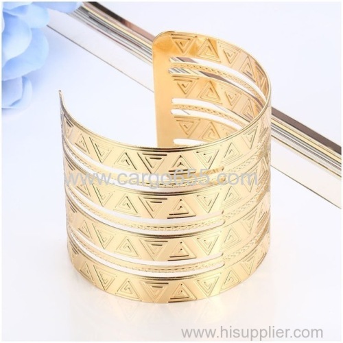 Wholesale Love Wide Cuff Bracelets & Bangles For Women Men Gold Silver Color Alloy Open Bangle Bracelet Hollow