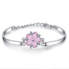 Charms Flower With Crystal Extensible Bracelets & Bangles For Women Fashion Jewelry Statement Bracelets Best Gift