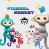 13cm New Finger Child Toy Finger Monkey Kid Colorful Finger baby Monkey Kawaii Pet Toys For Children only LED glow and t