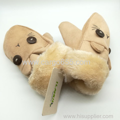 Product Type Suede fabric gloves Material Suede fabric Fabric Type Animals pattern Feature Warm Windproof Comfortable
