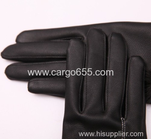 New Fashion Women Girls Winter Soft Leather Mitten Gloves Warm Driving Gloves Touch screen Gloves