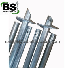 Popular earth steel helical anchor or pile with high strength