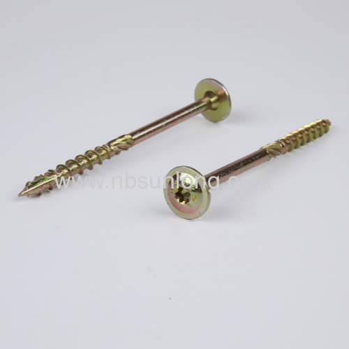 Timber screw - wafer head - torx recess - TY-17 cut - zinc coated max