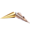 Straight and sprial flute Step drill bit