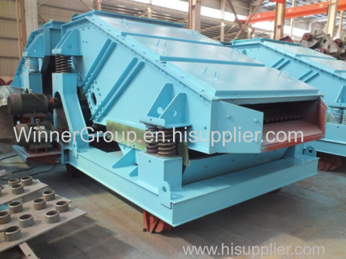 Mining linear vibrating screen for ore industry