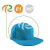 Flat visor Baseball hat