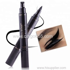 Waterproof Eye Liner Black Color with Stamp Beauty Eye Pencil