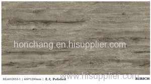 wood grain porcelanato polished floor tile Chinese supplier