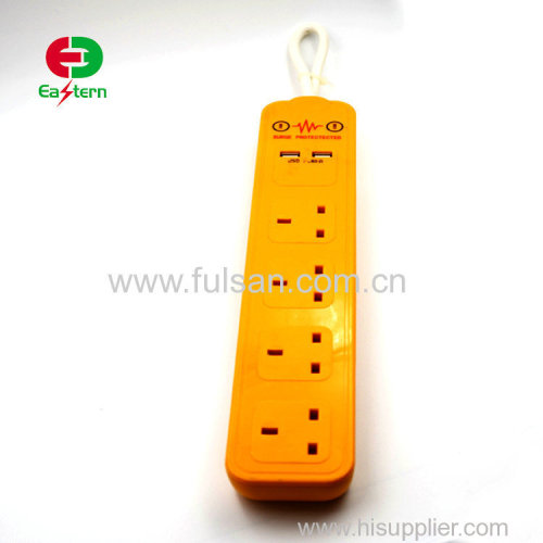 2 ways 3 Ways 4 ways UK Extension Lead Power Strip ac socket with usb