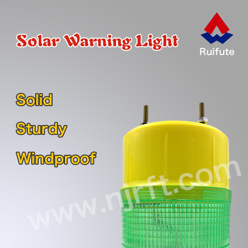 Green super bright safety strobe solar warning light