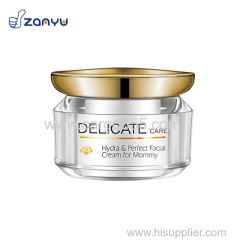 Organic skin care rejuvenating facial cream