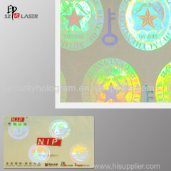 Card Type Custom Origination Holographic Overlays