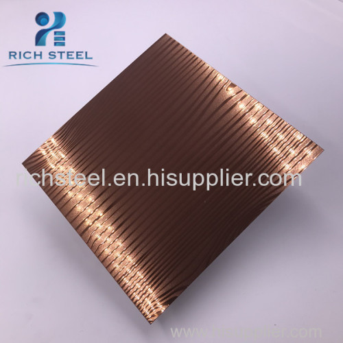 Embossed 430 Stainless Steel Plate For Interiors