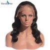 Body Wave #1B Brazilian Remy Human Hair Handmade Full Lace Wigs