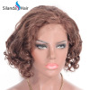 #33 12&quot; Curly Brazilian Remy Human Hair Lace Frontal Wigs