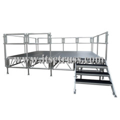 Mini Stage systems with standard mobile stages 4x8ft x5ft high for sale