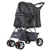 Newly Design 4 wheel pet trolleys Cat / Dog Easy Walk Folding Travel Carrier Carriage Pet Stroller
