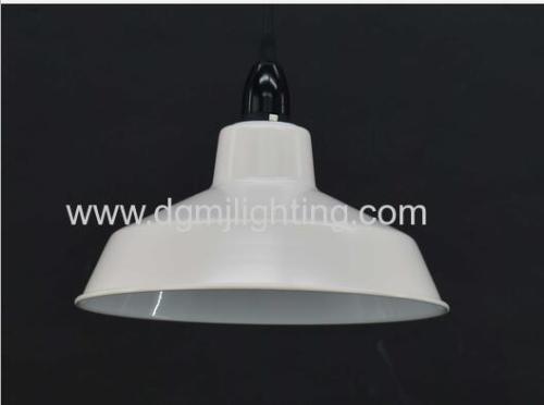 D250mm Metal Shade Pendant Matt Black/Blue/Navy/Cream/Pink