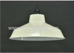 D355mm Metal Pendant Shade Finish Charcoal / Grey / Cream Outer & White Gloss Inner