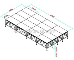 Used portable stage system