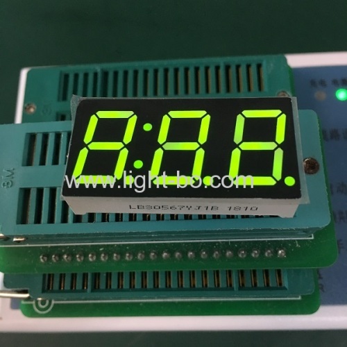 Pure Green 7 Segment LED Display 0.56  3 Digit Common Cathode for Instrument Panel