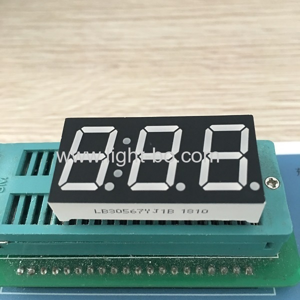 Super bright green Triple digit 0.56" 7 segment LED Display for Temperature indicator