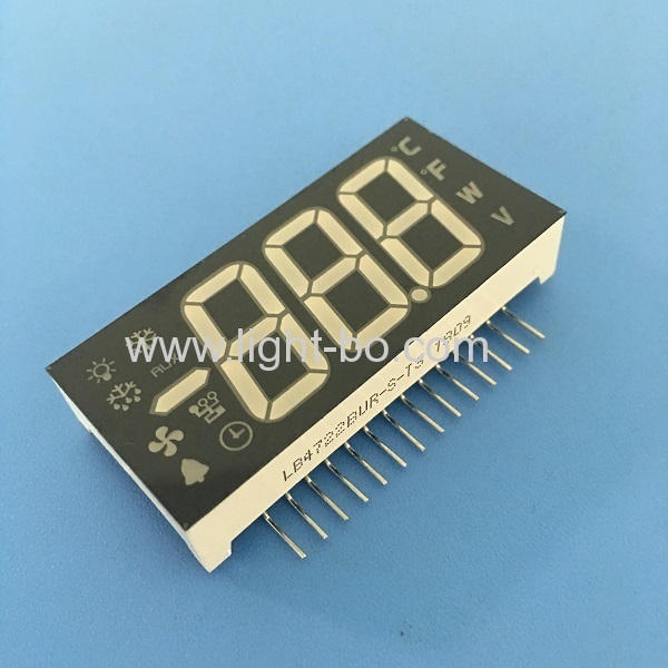 Customized Ultra Red Vertical 7 Segment LED Display for Refrigerator Controller