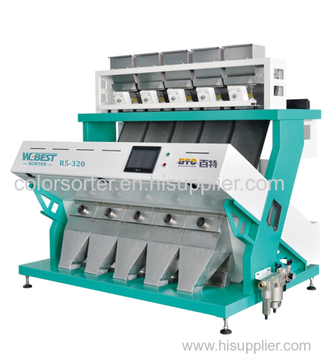 320 channels 5 chute model type legumes. seeds. grains. cereals CCD color sorter machine from China manufacturer