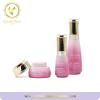 50ml 100ml Coloured Glass Bottle face Lotion Cosmetic Bottle With Lotion Pump