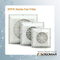 Axial fan plastic filter SPFK with RAL7035 color safe and seal