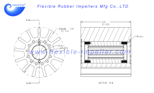 Water Pump Flexible Rubber Impeller Replace Kashiyama SP-600