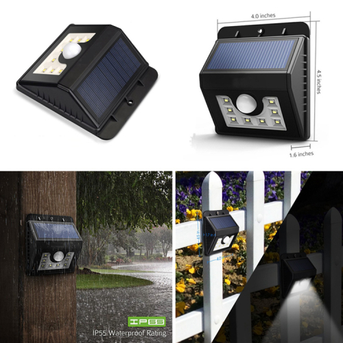 8LED Solar Power PIR motion sensor light