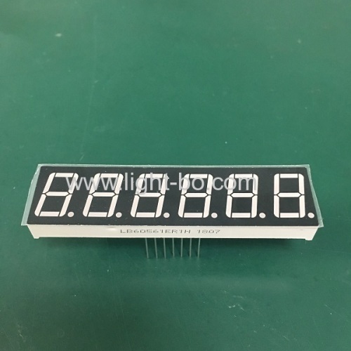 Long lead length super bright red 0.56  common cathode 7 Segment LED Display for Instrument Panel