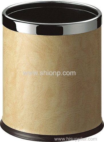 Beige color hotel dust bin